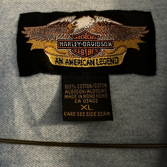 Harley Davidson jean flannel - Picture 2 of 3